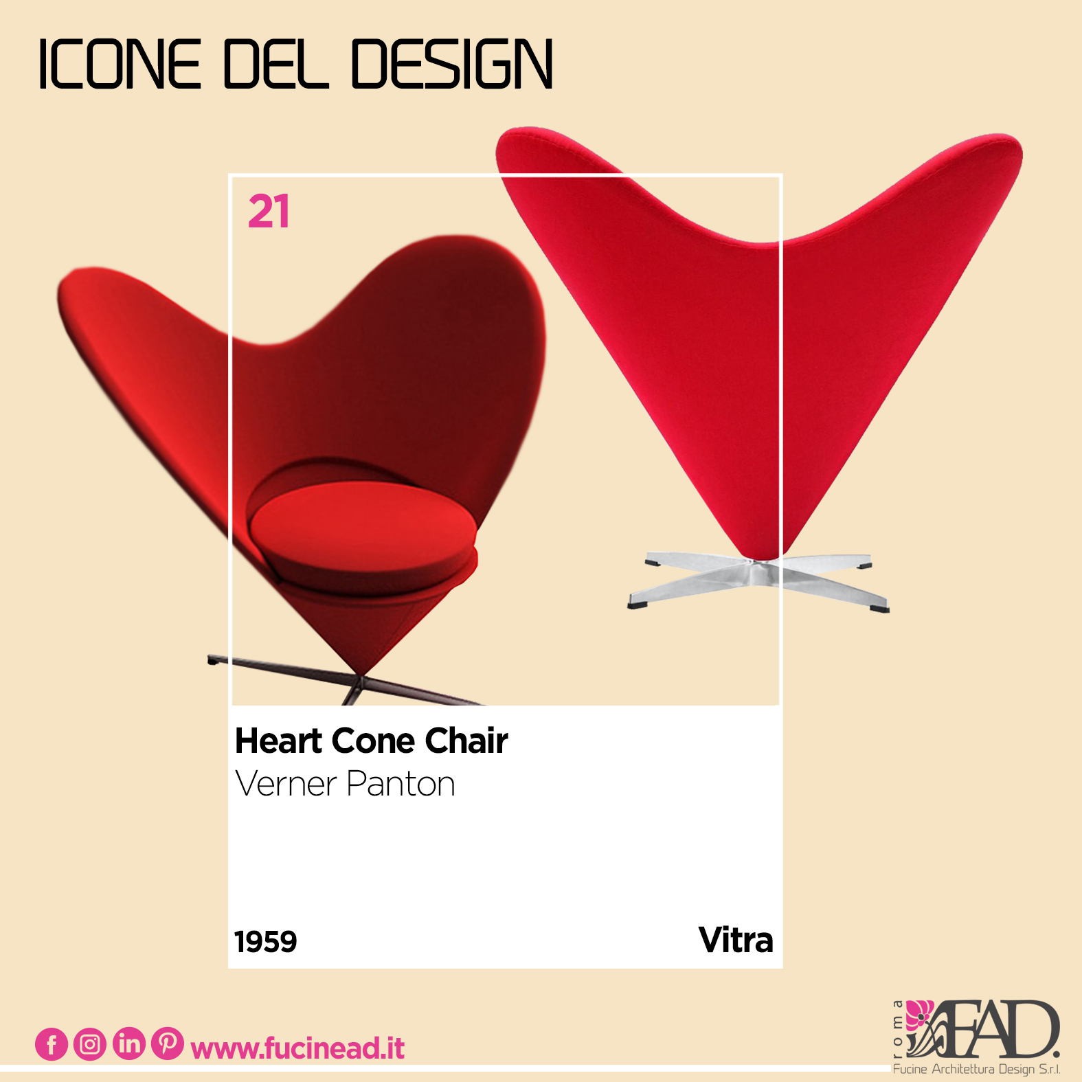 21 - Heart Cone Chair-studio-architettura-interior-design-roma